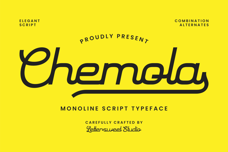 Preview of Chemola Font