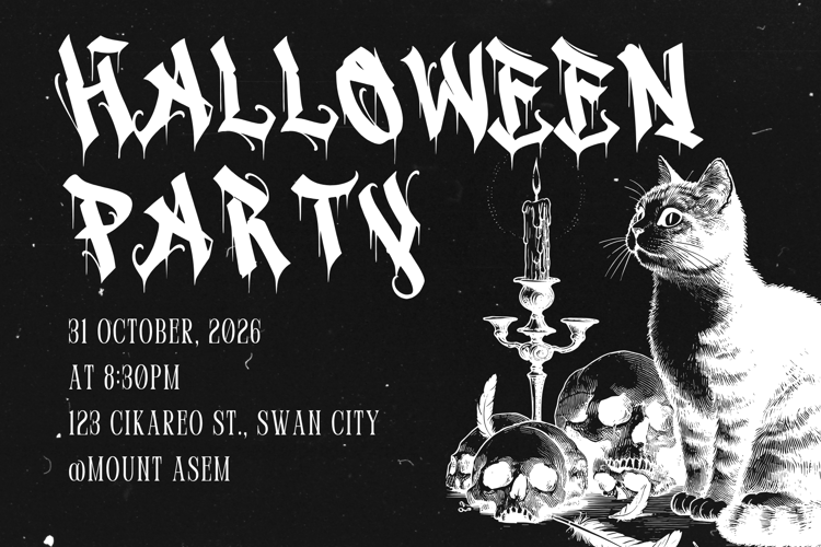 Preview of Anarchy Dripping Font