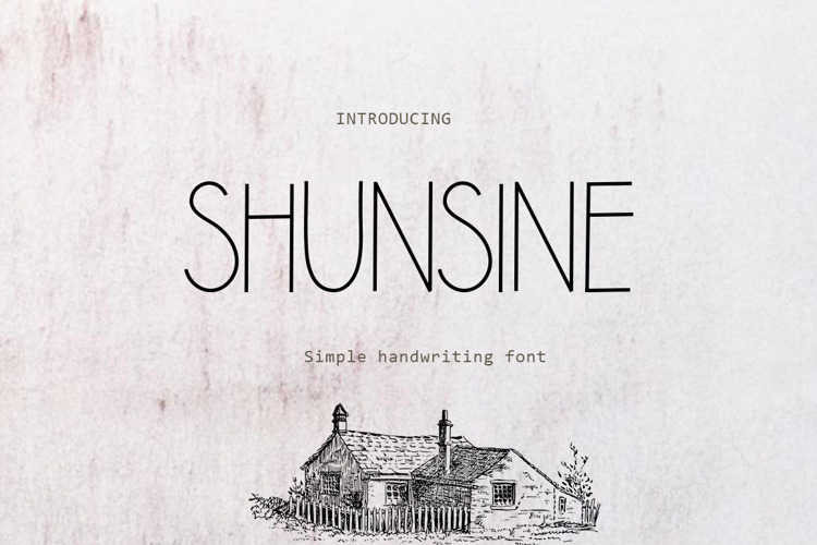 SHUNSINE Font