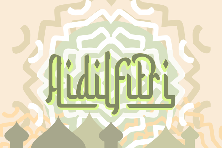 a Aidilfitri Font