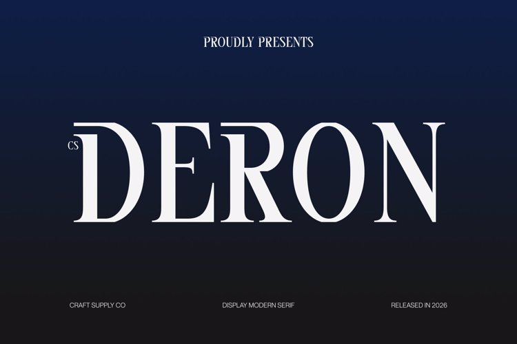 Preview of CS Deron Font