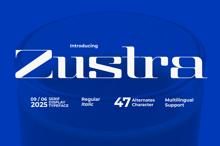 Preview of Zustra Font