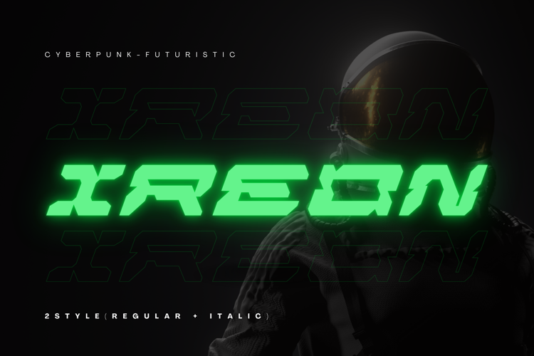 Preview of Ireon Cyberpunk Font