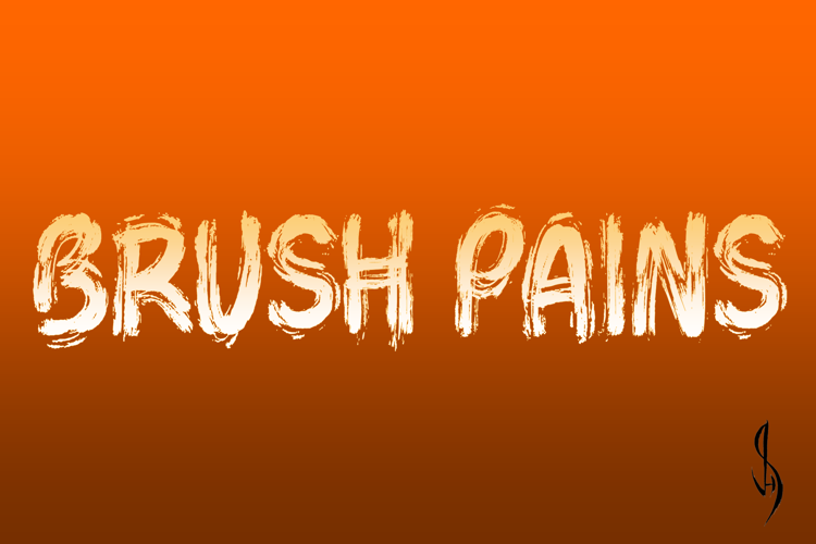 Brush Pains Font