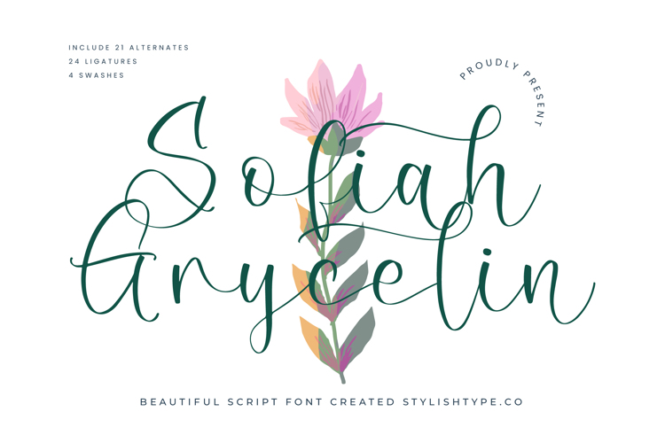 Preview of Sofiah Grycelin Version Font