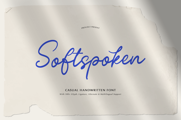Preview of Softspoken Font