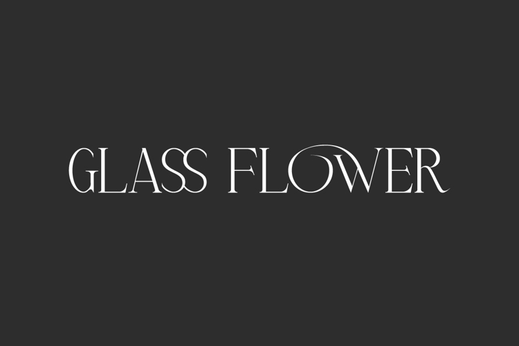 Glass Flower Font