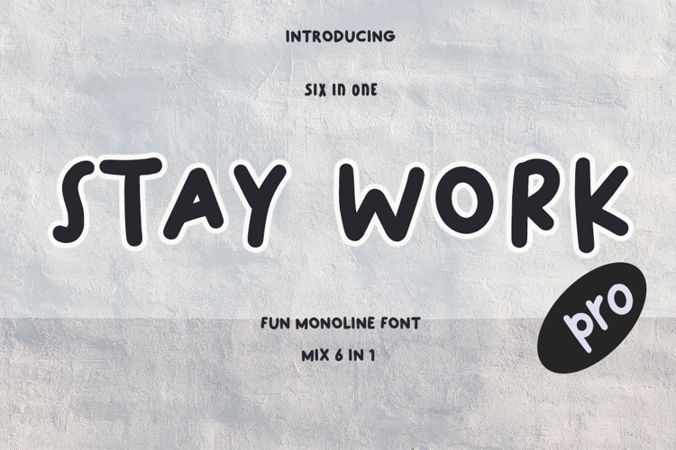 STAY HOME Font