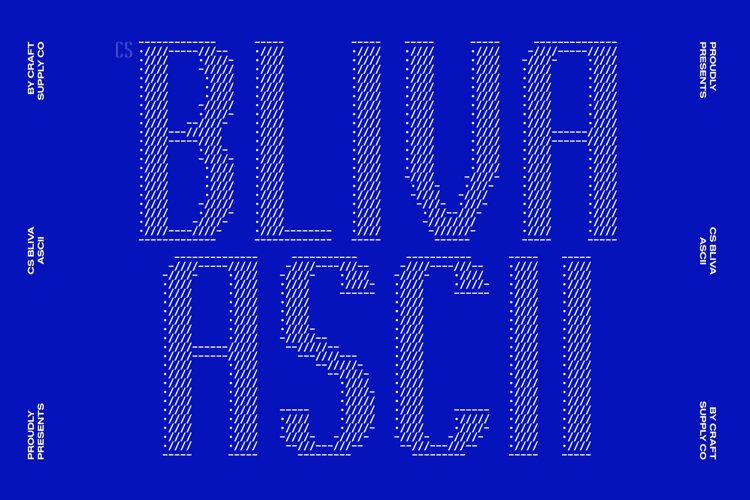 Preview of CS Bliva Ascii Font