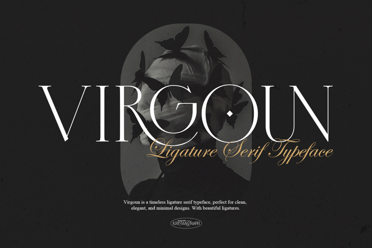 Preview of Virgoun Typeface Font