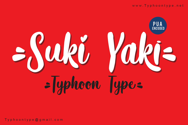 Suki Yaki - Font