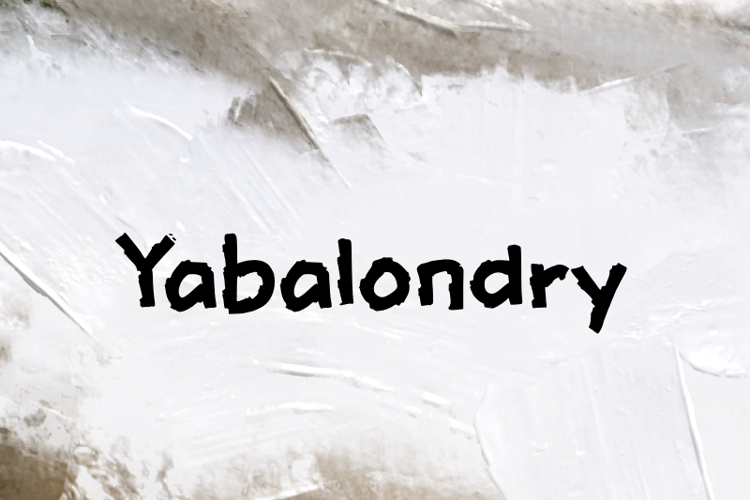 Preview of y Yabalondry Font