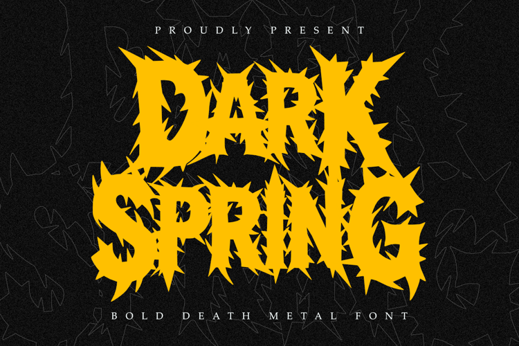 Preview of Dark Spring Font