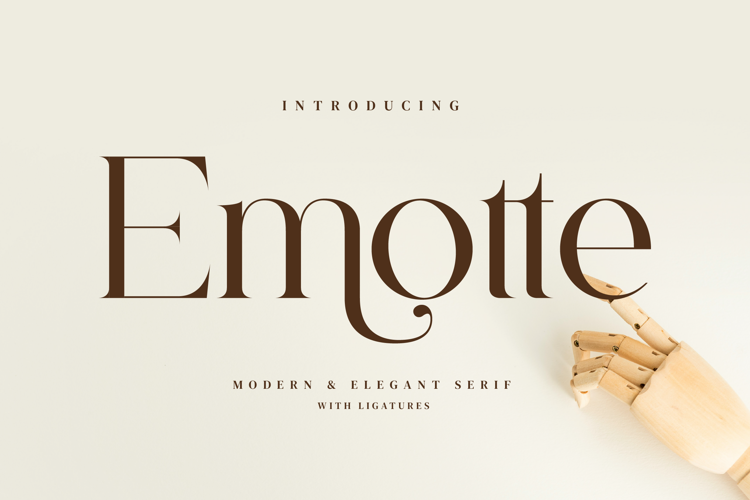 Preview of Emotte Font
