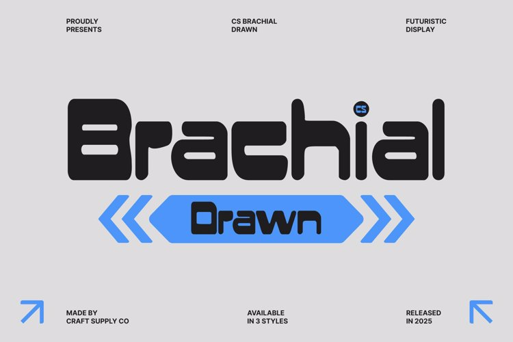 Preview of CS Brachial Drawn Font