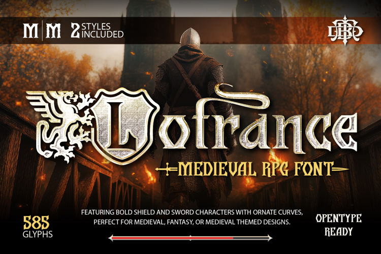Preview of Lotrance Font