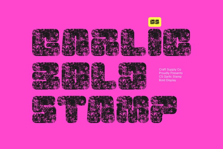 Preview of CS Garlic Stamp Font