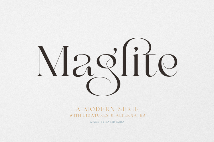 Preview of Maglite Font