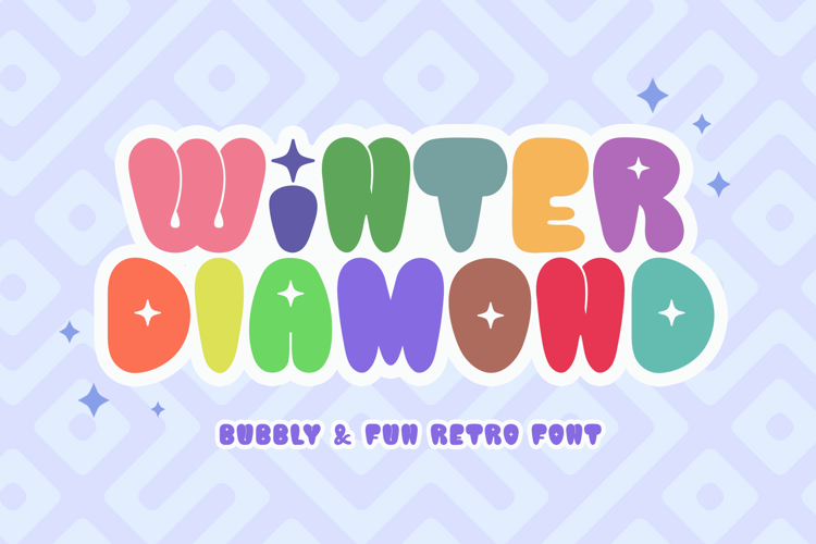 Preview of Winter Diamond Font