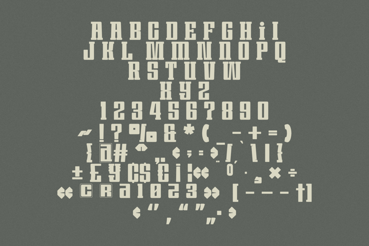 Preview of Gracho Font