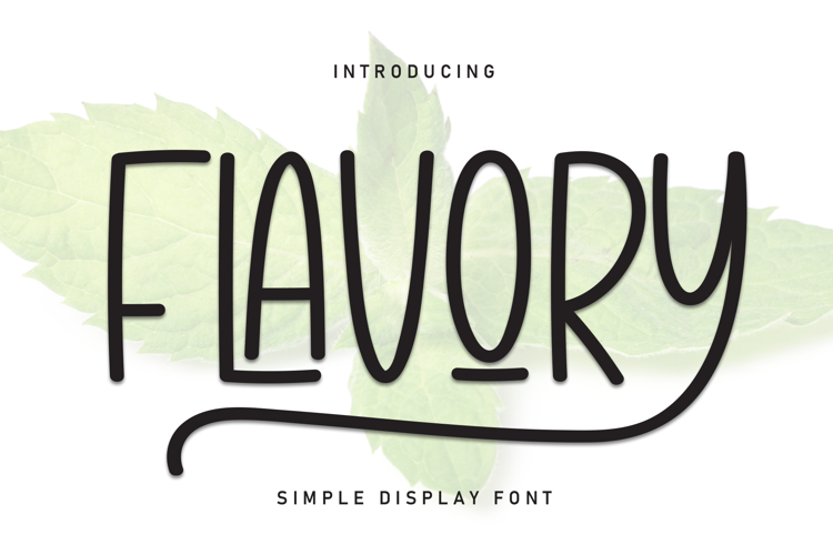 Preview of Flavory Font
