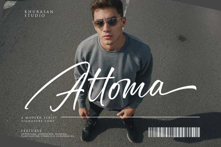 Preview of Attoma Font