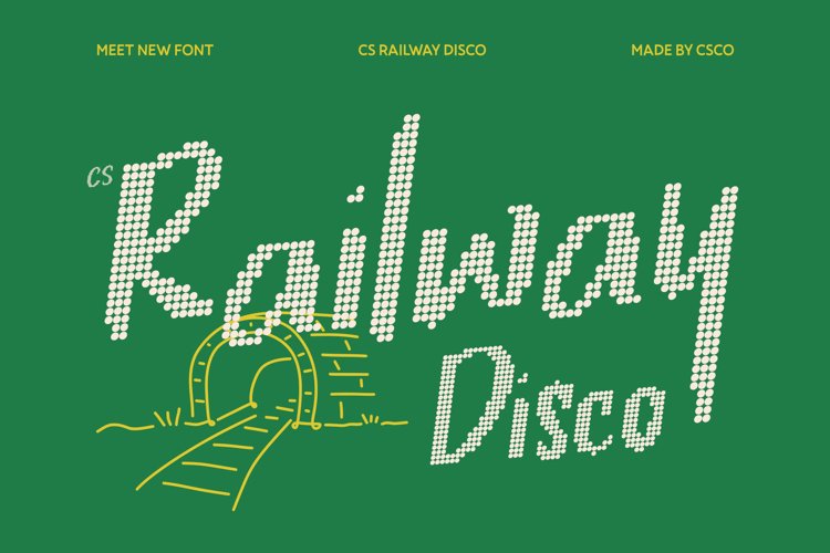 Preview of CS Railway Disco Font