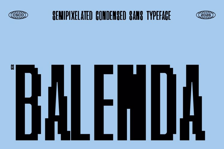 Preview of CS Balenda Semipixel Font