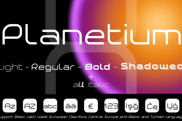Planetium-X Font