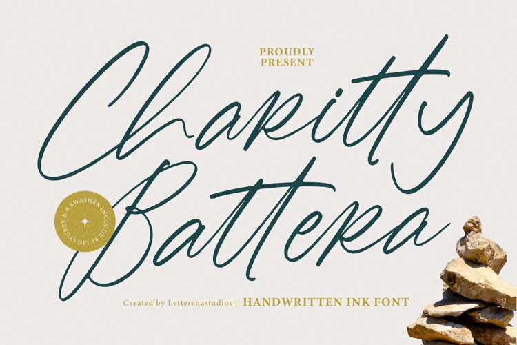 Preview of Charitty Battera VERSION Font