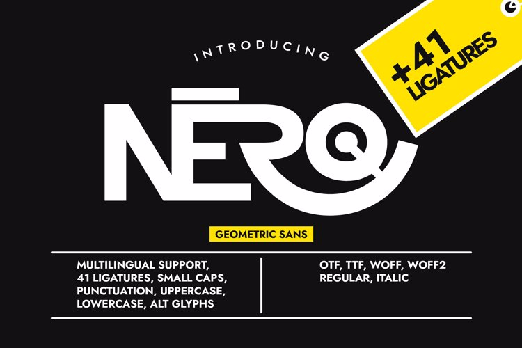 NERO Font