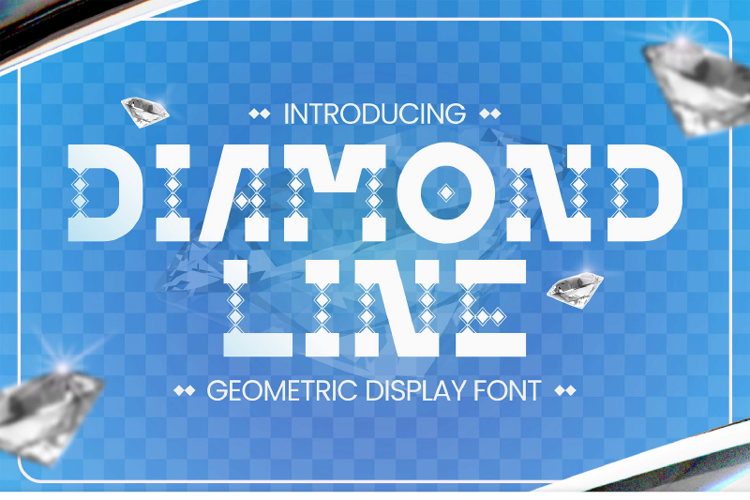 Preview of Diamond Line Font