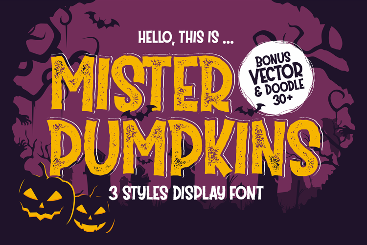 Mister Pumpkins Aged Font