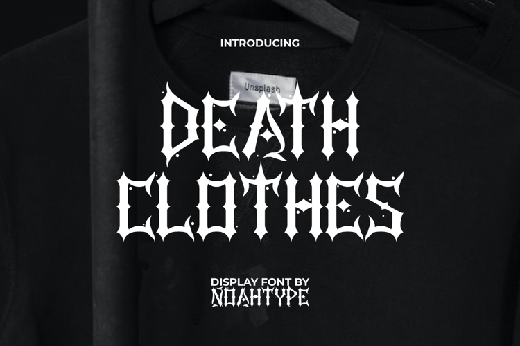 Death Clothes Font