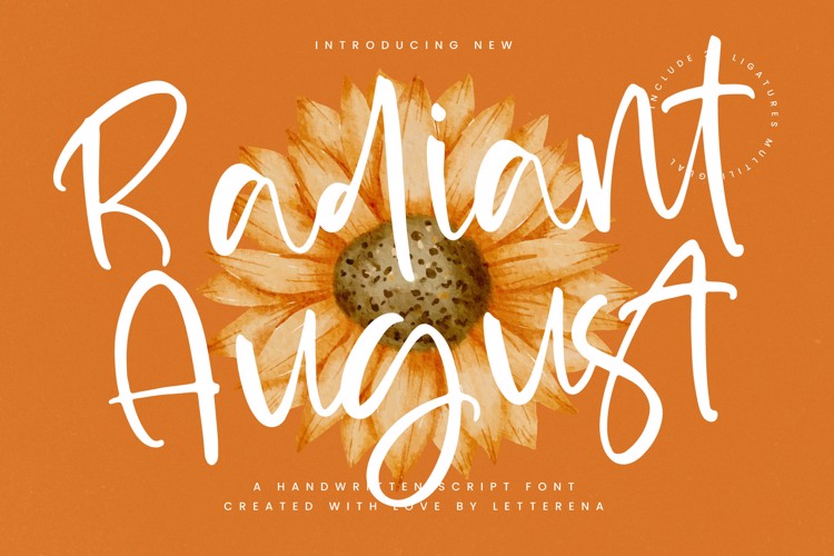 Radiant August VERSION Font