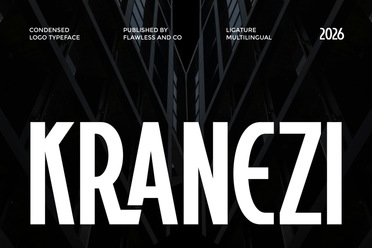 Preview of KRANEZI Font