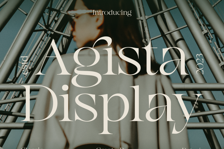 Preview of Agista Display Font