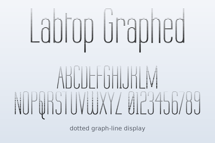 Preview of Labtop Graphed Font