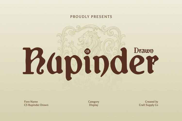 Preview of CS Rupinder Drawn Font