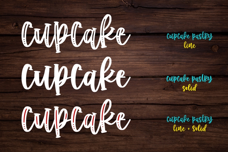 cupcake pastry Font
