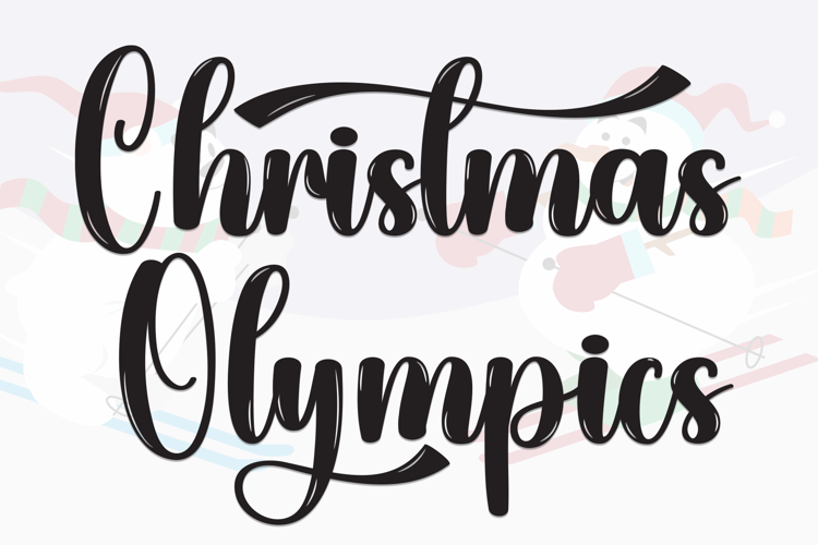 Preview of Christmas Olympics Font