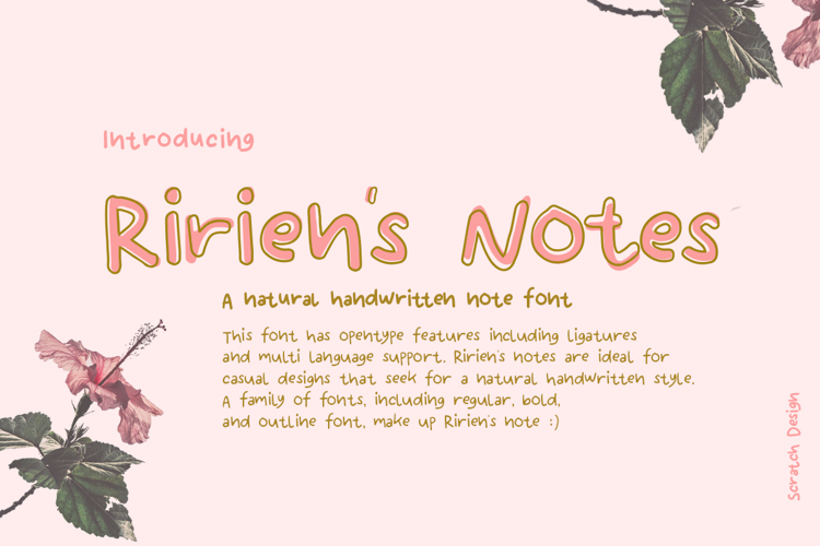 Ririen Note 's Font