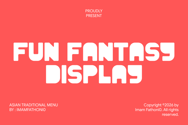 Preview of FUN FANTASY DISPLAY Font