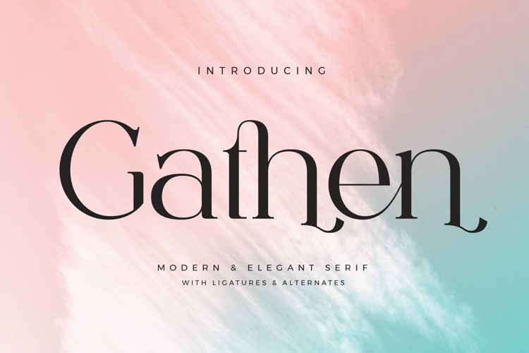 Preview of Gathen Font