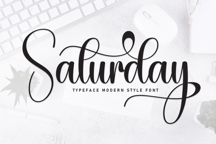 Preview of Saturday Font