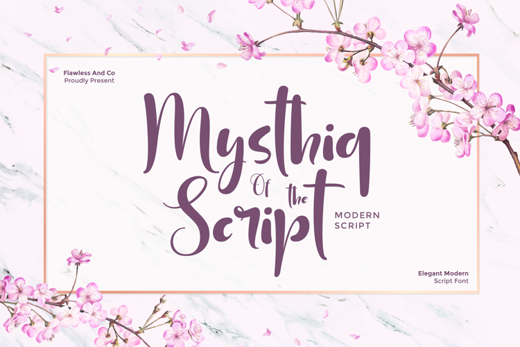 Preview of MYSTHIQ Font