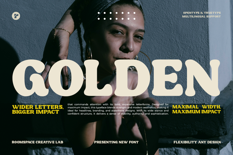 Preview of Golden Fat Font