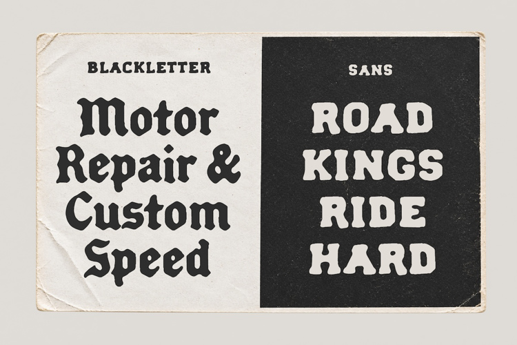 Preview of Forge Garage Sans Font