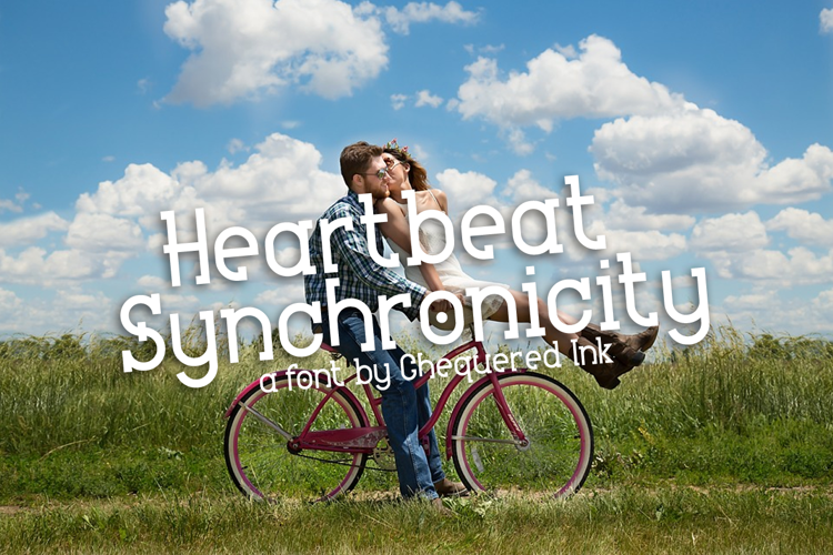 Heartbeat Synchronicity Font