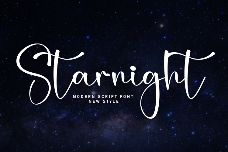 Preview of Starnight Font
